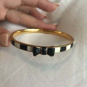 Kate Spade Black & White Bangle with Bow